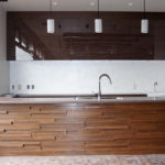 木製カウンターキッチン